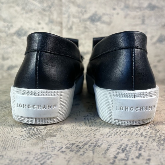 Longchamp Fall 2015 Ready to Wear Collection platform black leather loafers - Picture 6 of 14